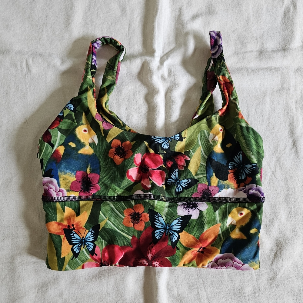 Yoga Democracy Sports Bra in Kahlo
